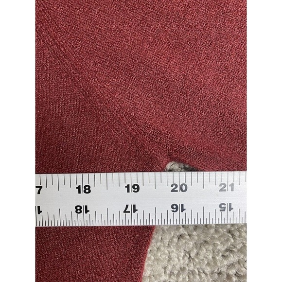 VINTAGE Woolf Brothers Sweater Mens Medium Red Orlon Acrylic Knit Made In USA - Picture 10 of 11
